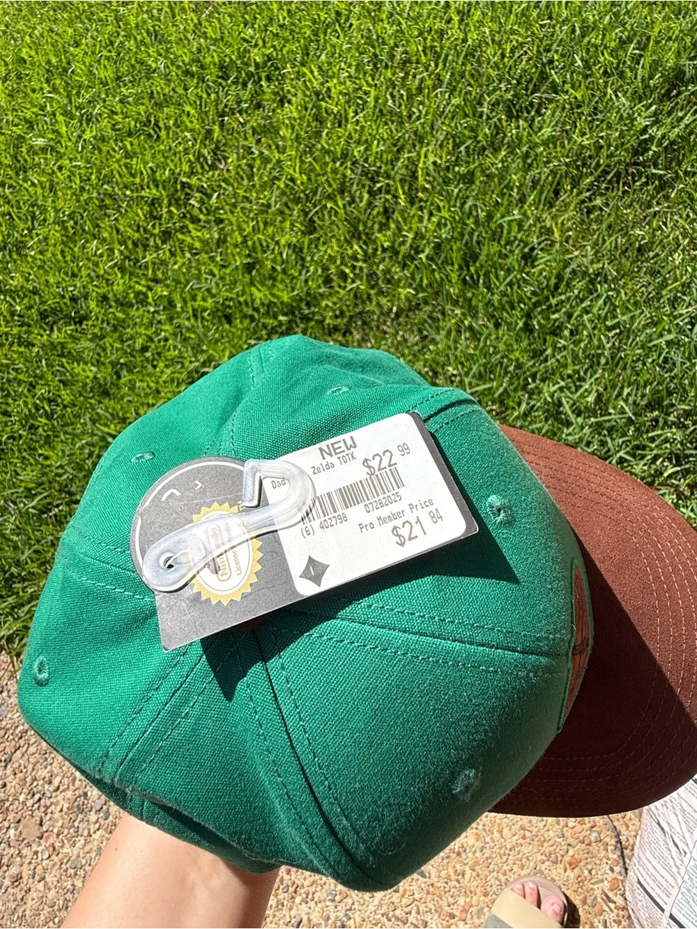 Nintendo Legend of Zelda Tears of the Kingdom Green Brown Snapback Hat Bioworld